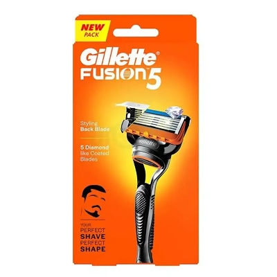 Picture of Gillette Fusion 5 Razor with Styling Black Blade & 5 Diamond Like Coated Blades