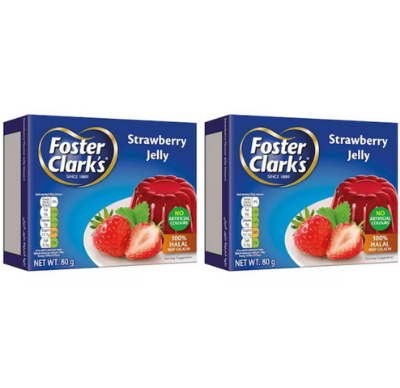 Picture of Foster Clark's Jelly Dessert Strawberry 80 gm pack-2(Product of Malta)