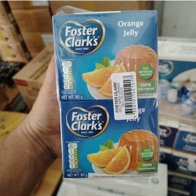Picture of foster clark's Orange Flavour Jelly Dessert, 80 g -pack-2(Origin: Malta)