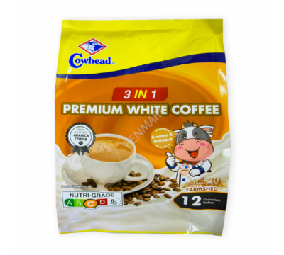 Picture of COWHEAD 3 IN 1 PREMIUM WHITE COFFEE (36G X 12 SACH)-Malaysia