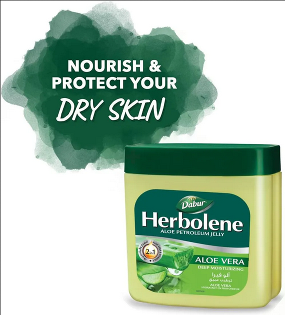 Picture of Dabur Herbolene Deep Moisturizing Aloe Petroleum Jelly with Aloe Vera 115ml