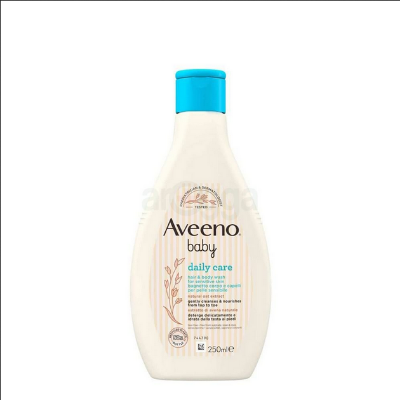 Picture of Aveeno Baby Daily Care Hair & Body Wash for Sensitive Skin with Natural Oat Extract-250ml
