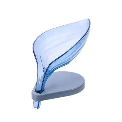 Picture of Leaf Shape Soap Box Bathroom Dish Storage Plate Tray Bathroom Soap Holder Case - Brush Holder - brush holder