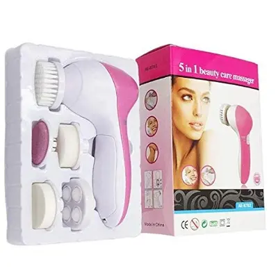Picture of 5 In 1 Mini Face Cleansing Spin Brush Skin Beauty Care Massager - Black Head Remover