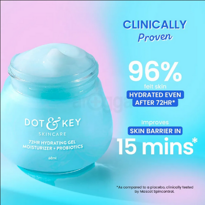 Picture of Dot and Key 72hr Hydrating Gel Moisturizer with Probiotics-60ml