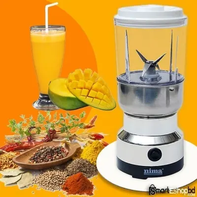 Picture of High Quality 2 in 1 - Stainless Steel and PP - Silver - Stainless Steel Blade - Electric Grinder & Juicer