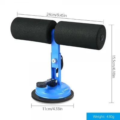Picture of Self-Suction Sit-up Bar Assistor - Gym Workout Fitness Equipment - Blue 2