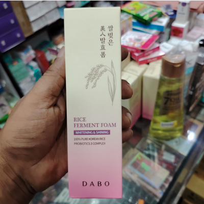 Picture of Dabo Whitening & Shining Rice Ferment Foam Face Wash-180ml -Korea