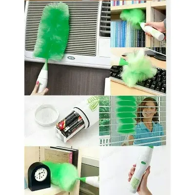 Picture of Go Dust Electric Feather Spin Home Duster Electrical plumero microfibra Dust brush