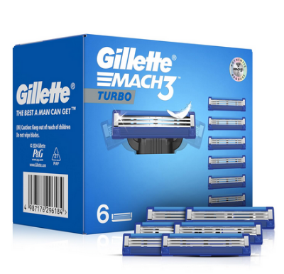 Picture of Gillette Mach Turbo 3 Shaving Men Blades- Pack Of 4