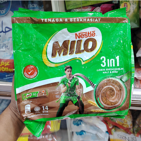 Picture of MILO 3in1 Activ-GO Chocolate Drink Mix 33gx14sticks Produt of Malaysia Asian drink