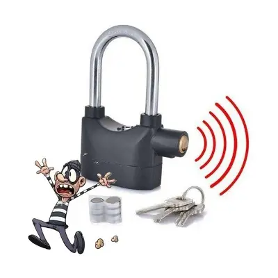 Picture of Big Sound Security Alarm Lock- Black - Door Bottom Sealing Strip - door bottom sealing strip