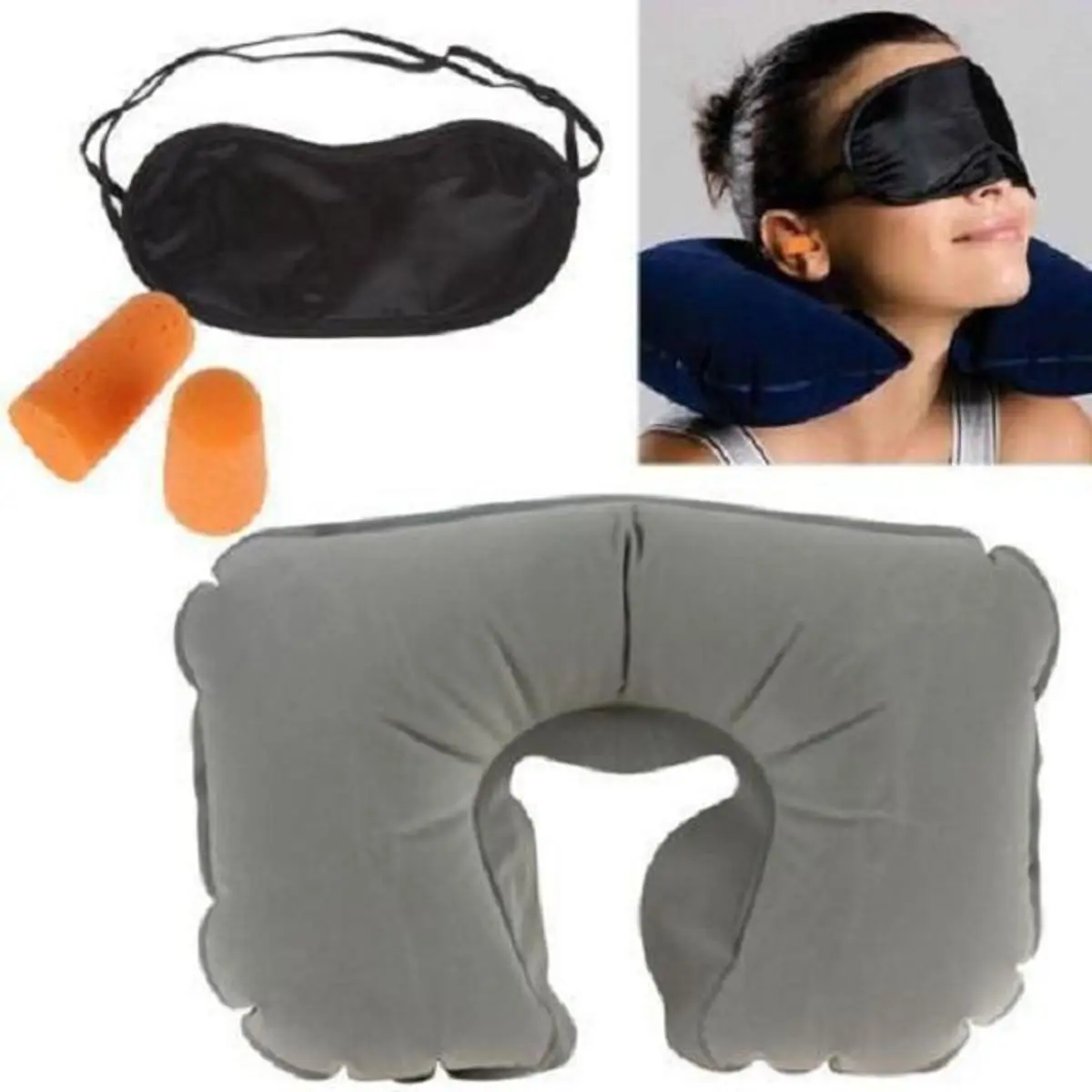 Picture of 3 in 1 Travel Neck Pillow Set