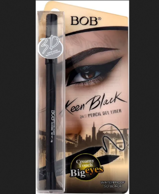Picture of BOB Keen Black Waterproof Pencil Gel Liner Kajal