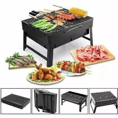 Picture of Portable BBQ Grill machine black color