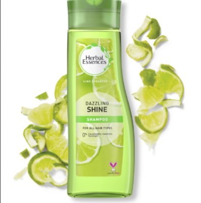 Picture of Herbal Essences Dazzling Shine Shampoo 400ml With Lime Essences-400ml