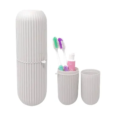 Picture of 1 পিস পোর্টেবল টুথব্রাশ এবং টুথপেস্ট হোল্ডার স্টোরেজ বক্স - brush holder