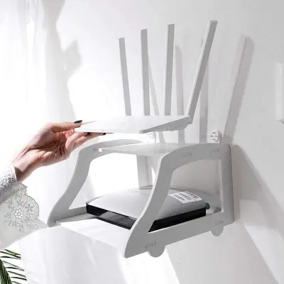 Picture of Wall mounted 2 layer WiFi Router Stand