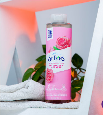 Picture of St. Ives Refreshing Body Wash Rose Water And Aloe Vera Size: 650ml