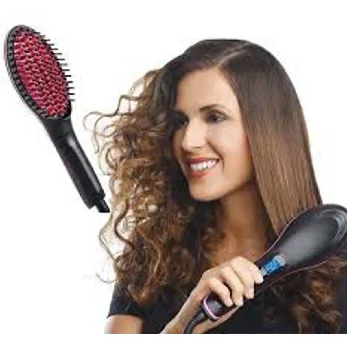 Picture of Simply Straight Ceramic Brush Hair Straightener