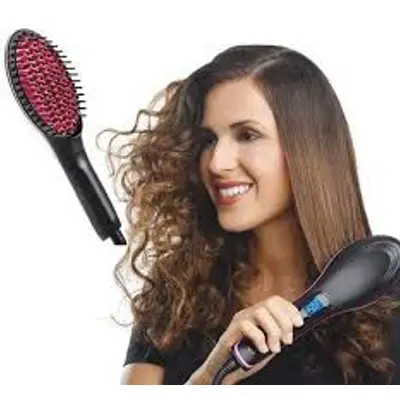 Picture of Simply Straight Ceramic Brush Hair Straightener