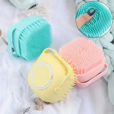 Picture of Silicone Bath Body Brush, Shower Massager/Exfoliating Back Scrubber for Shower/Back Scratchier/Body Skin Scrubber Deep Clean