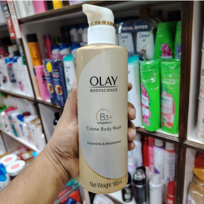 Picture of OLAY BODYSCIENCE Cleansing & Brightening Crème Body Wash (with B3 + Vitamin C) 500ml