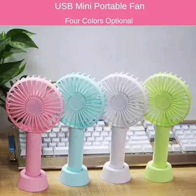 Picture of Usb Mini Portable Fan Travels Pet Supplies To Work On The Road With A Small Fan - Cat Food