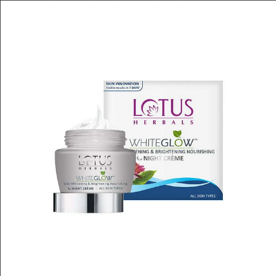Picture of Lotus Herbals WhiteGlow Skin Whitening And Brightening Nourishing Night Crème-60ml
