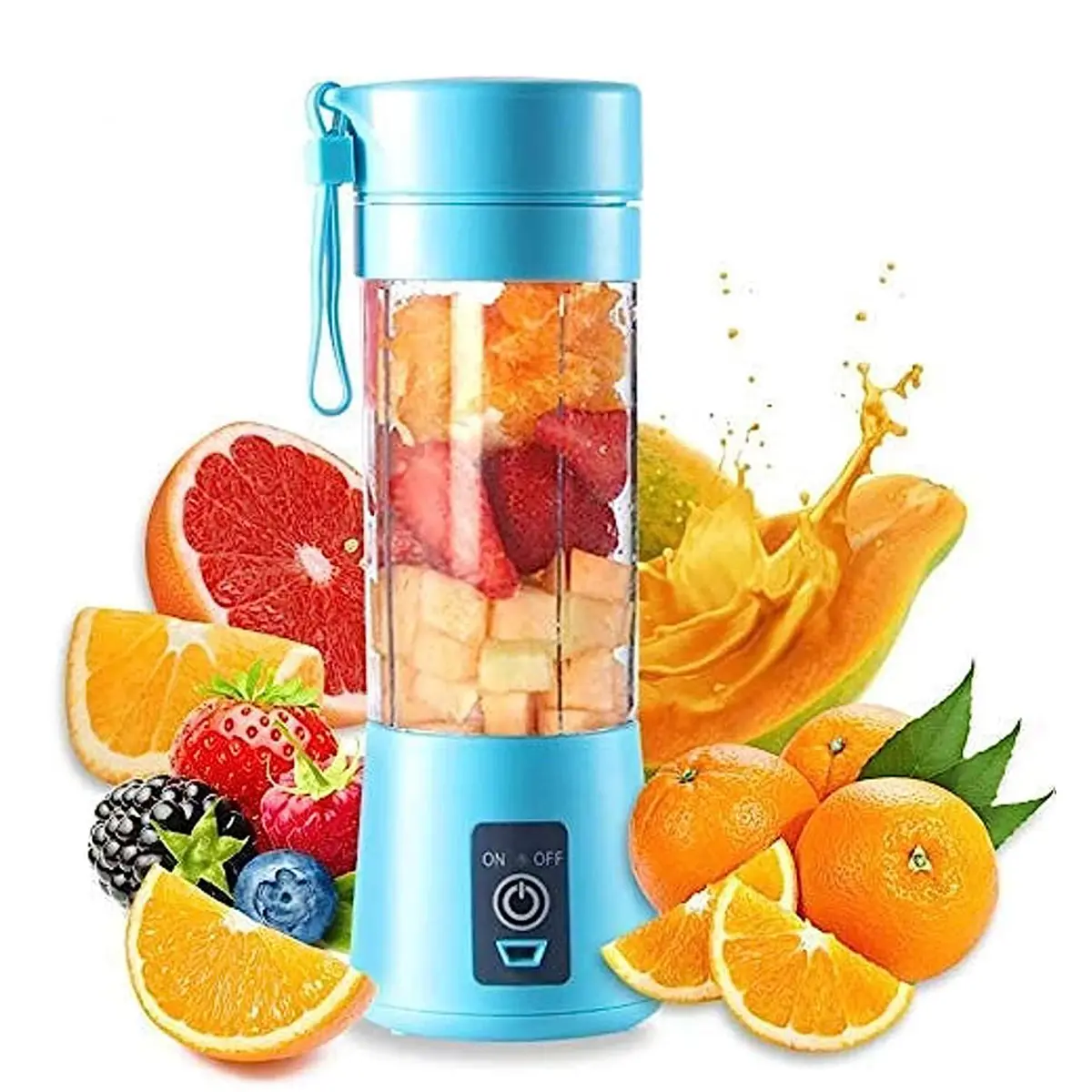 Picture of Electric Portable  Blender 380ML Home Smart Fruit Juicer Machine Vegetable Juice Mixer USB Rechargeable Food Processor Cup