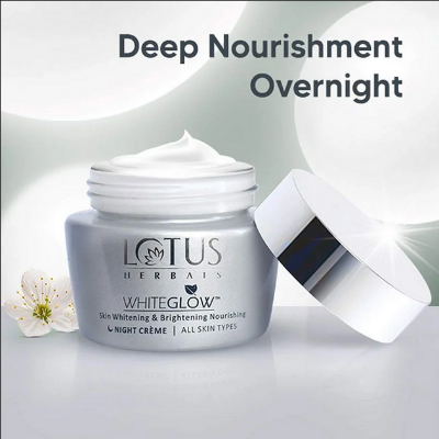 Picture of Lotus Herbals WhiteGlow Skin Whitening And Brightening Nourishing Night Crème-60ml