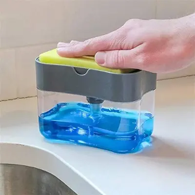 Picture of 2-in-1 Sponge Rack Soap Dispenser