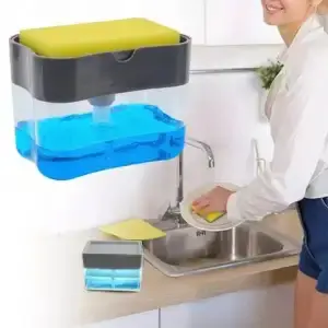 Picture of 2-in-1 Sponge Rack Soap Dispenser