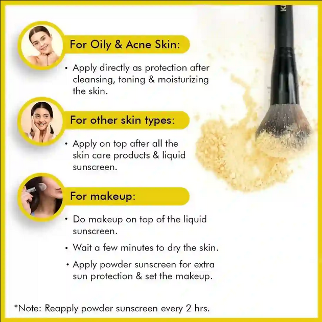 Picture of Umbrella Sunscreen Powder SPF 25 with PA+++ UV Protection, Sweat Resistant Formula, Micronized Zinc Oxide for Oily Skin