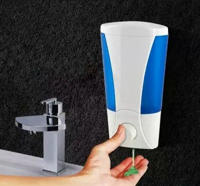 Picture of Wall Mounted Liquid Soap Dispenser Bathroom Soap Dispenser Liquid Soap Pump Bathroom Shower Shampoo Soap Pot Touch Soap Dispenser