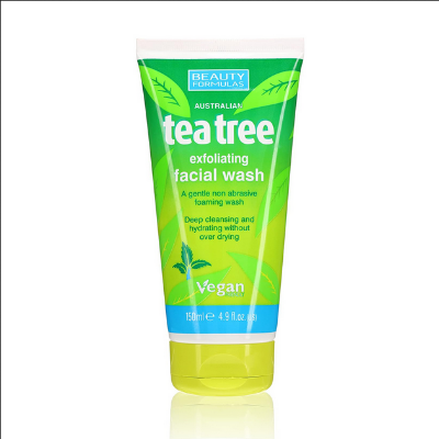 Picture of Beauty Formulas Tea Tree Exfoliating Facial Wash 150ml