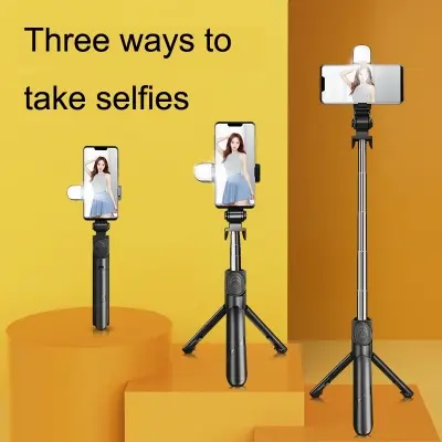 Picture of XT02SP Mini Bluetooth Live Tripod Selfie Stick(Black)