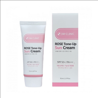 Picture of 3w Clinic Rose Tone-Up Sun Cream Spf 50+ PA+++ Size: 70 ml