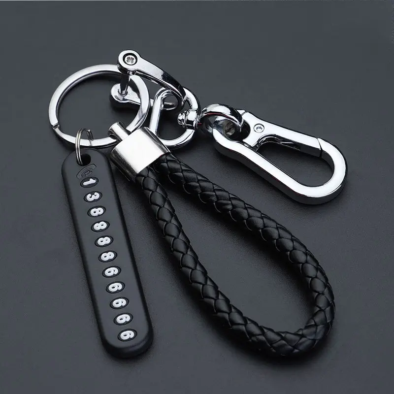 Picture of Anti-lost keychain with Mobile Number for Bicycle Car Auto Motor Cycle Key Ring