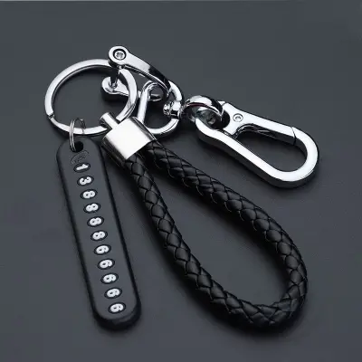 Picture of Anti-lost keychain with Mobile Number for Bicycle Car Auto Motor Cycle Key Ring