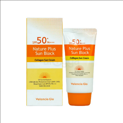 Picture of Valencia Gio Nature Plus Sun Block Collagen Water Resistant Sun Cream SPF 50+ PA+++