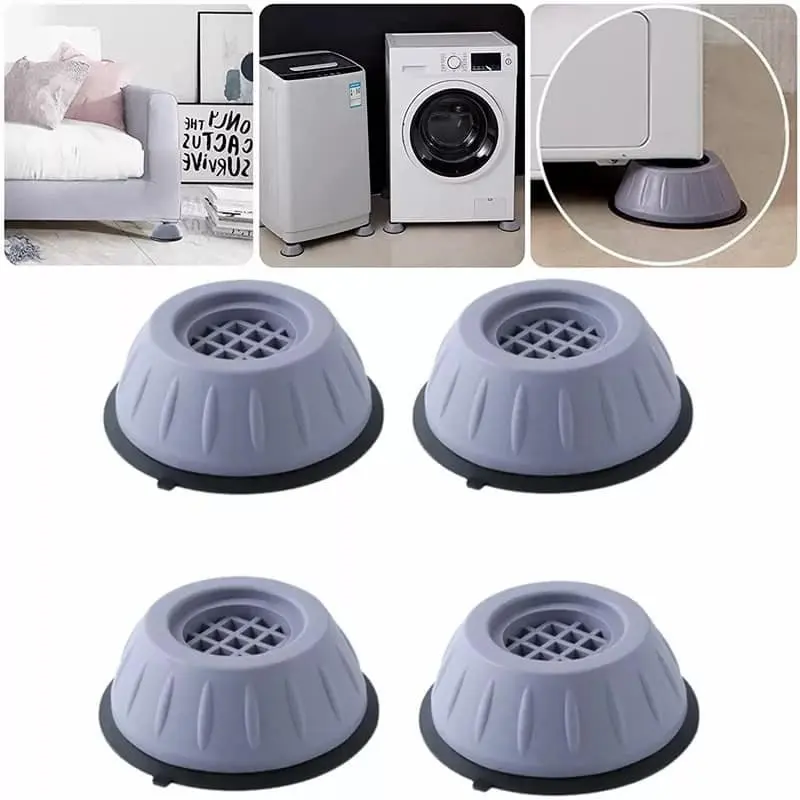 Picture of 4Pcs Anti Vibration Feet Pads Washing Machine Rubber Mat Anti-Vibration Pad Dryer Non-Slip Washing Machine Stand - Washing Machine Cover - washing machine cover