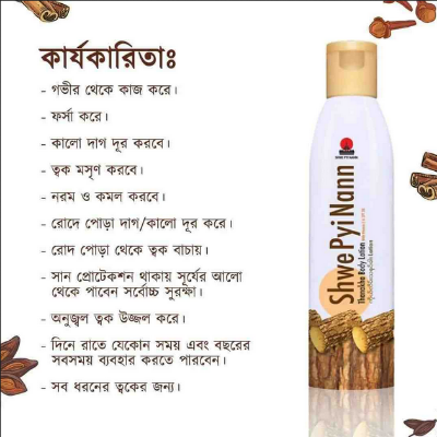 Picture of Shwe Pyi Nann Whitening Shinmataung Bark Thanaka Body Lotion - 200 ml-Made in Myanmar