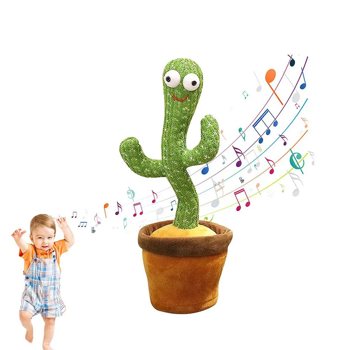 Picture of Talking & Dancing Cactus Mimicking Toy (USB CHARGING)-120 songs including Happy Birthday