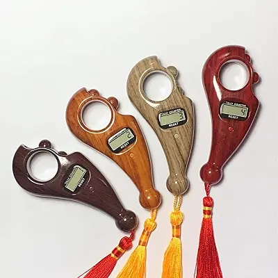 Picture of Finger Counter-Islamic Tasbih Bead Digital Finger Rotating Prayer Beads with Digital Counter Counter for Prayer Islamic Tasbih Muslim