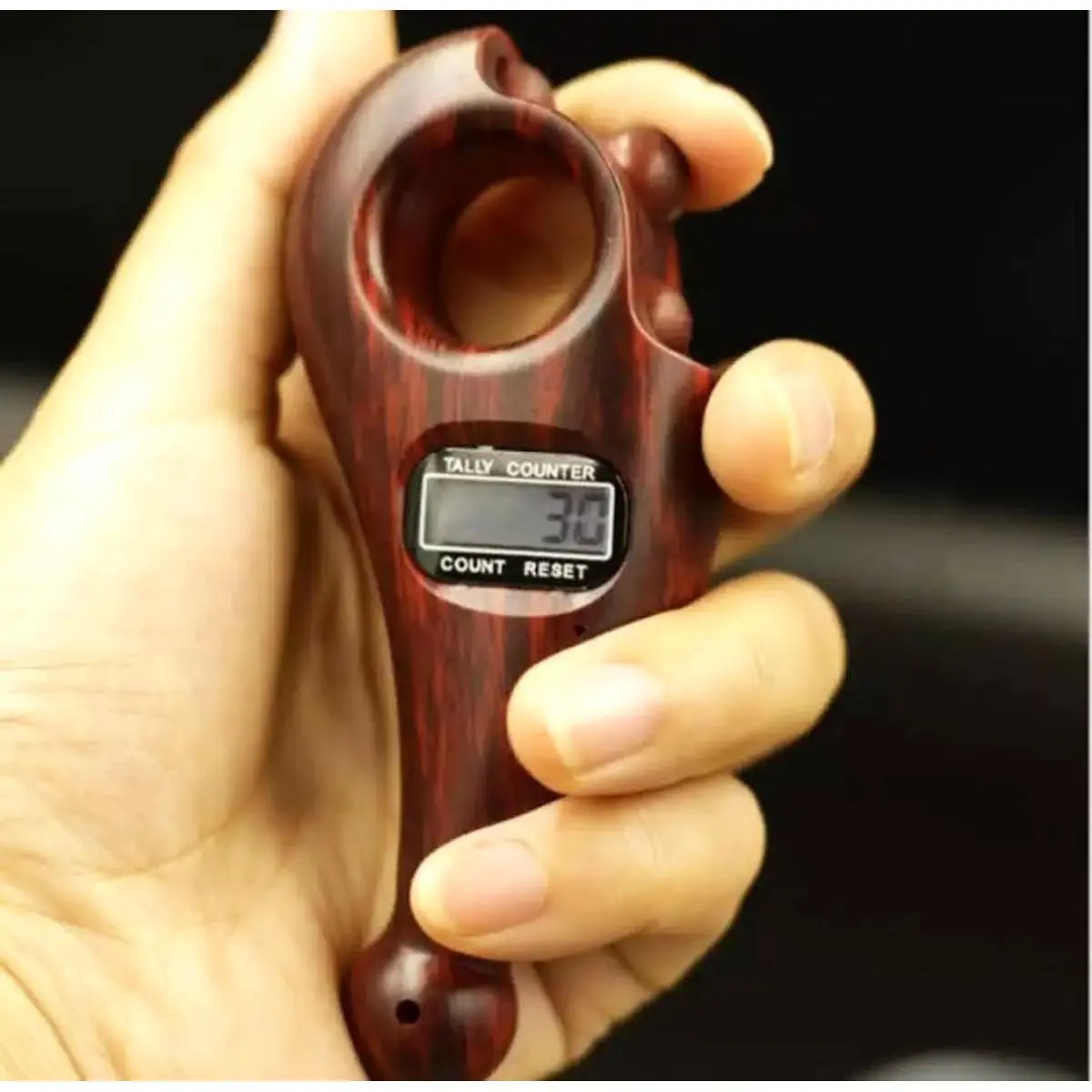 Picture of Finger Counter-Islamic Tasbih Bead Digital Finger Rotating Prayer Beads with Digital Counter Counter for Prayer Islamic Tasbih Muslim