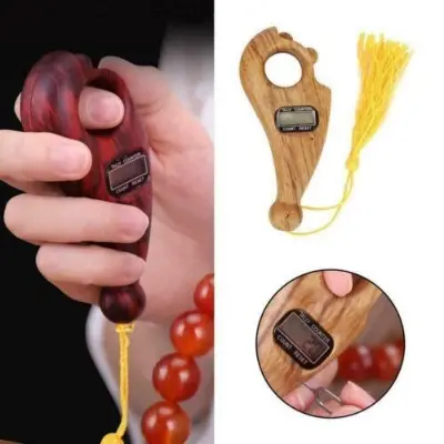 Picture of Finger Counter-Islamic Tasbih Bead Digital Finger Rotating Prayer Beads with Digital Counter Counter for Prayer Islamic Tasbih Muslim