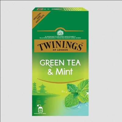 Picture of TWININGS Green Tea & Mint- 25 Bags-37.5g-uk