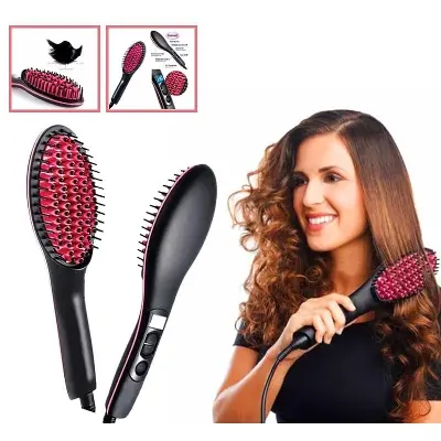 Picture of Simply Straight Ceramic Brush Hair Straightener