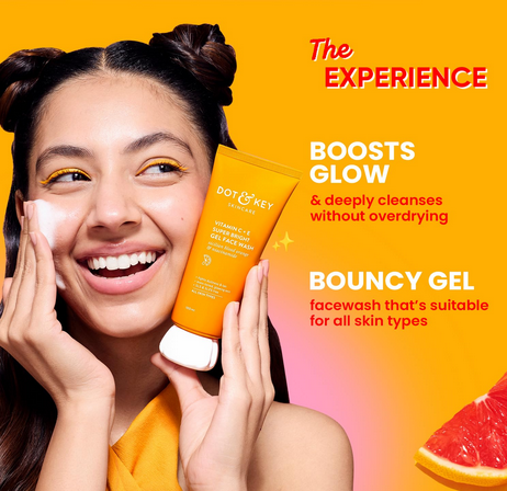 Picture of Dot & Key Vitamin C + E Super Bright Gel Face Wash -100ml